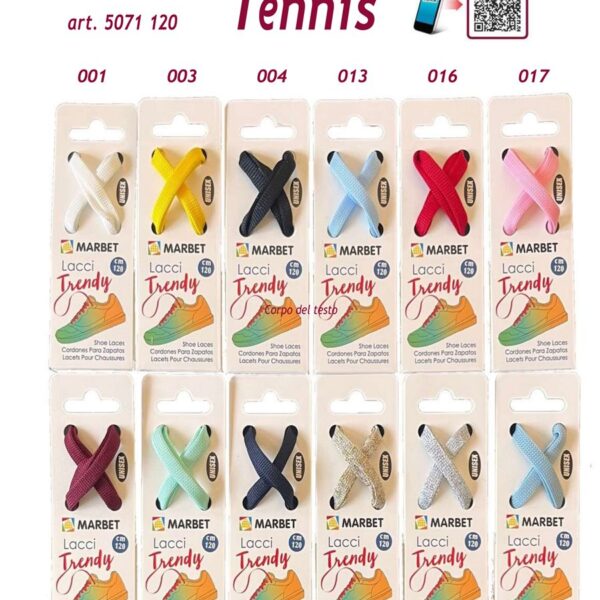 LACCI STRINGHE TENNIS 5071